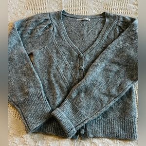 Gray cardigan